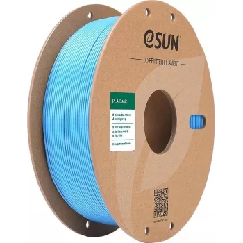 PLA BASIC 1,75mm ŠVIESIAI MĖLYNA 1kg ESUN 3D FILAMENTAS (PLA-BASIC175Q-U1P1)