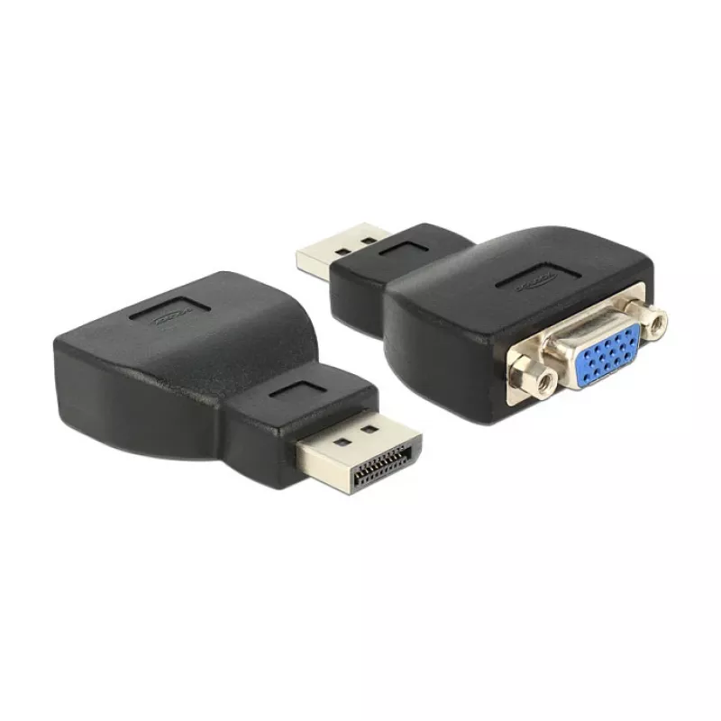 DeLOCK 65567 kabelis, DisplayPort į VGA, juodas