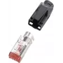 renkforce RJ45-Connector TM21 CAT 6, ekranuotas kištukas, tiesus polius: 8P8C H9561.4-10 Juoda H9561.4-10 10 vnt. (H9561.4-10)