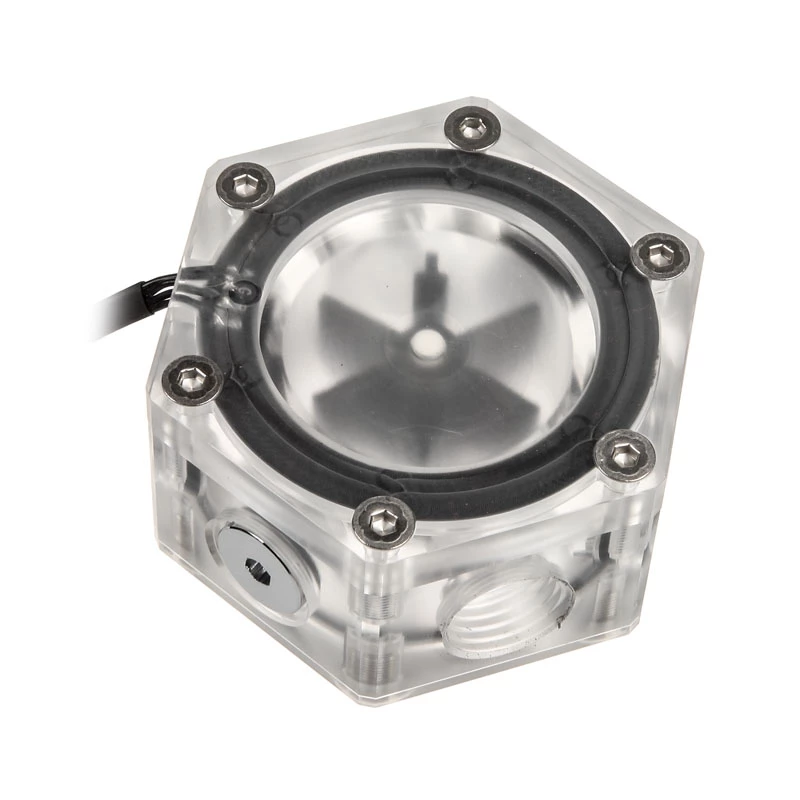Srauto indikatorius BitsPower Hexagon Flow Indicator-RGB BP-HFI-RGB — RGB apšvietimas, šešiakampis dizainas