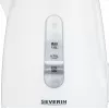 Elektrinis virdulys SEVERIN 1 L 2200 W baltas — belaidis, 360° pagrindas, paslėptas kaitinimo elementas