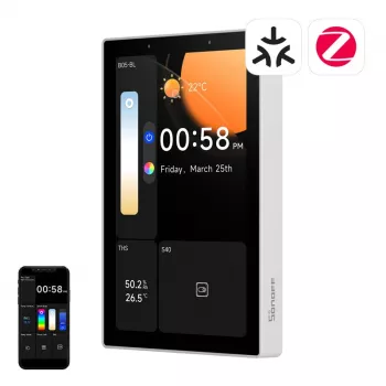 Išmanusis valdymo pultelis Sonoff NSPanel Pro — Wi‑Fi, Bluetooth, Zigbee, montuojamas prie sienos išmaniųjų namų sąsaja