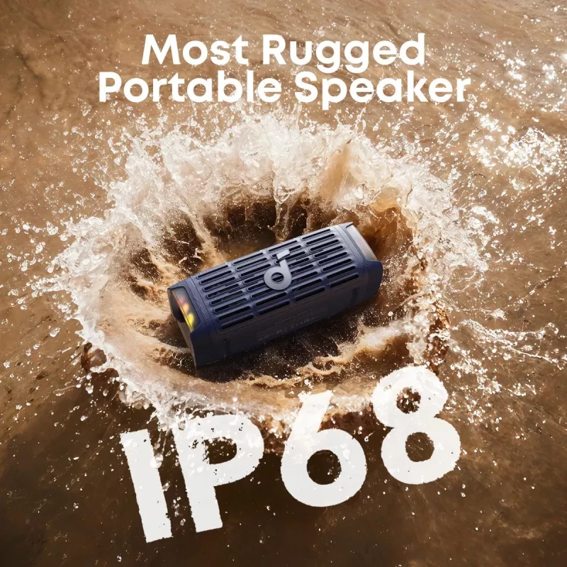 Nešiojamas Bluetooth garsiakalbis Anker Soundcore Boom 3i — 50W, atsparus vandeniui, maitinamas baterijomis