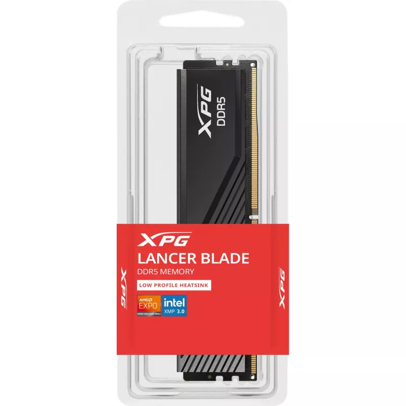 DIMM 16 GB DDR5-6000, atmintinė juoda, AX5U6000C3616G-SLABBK, XPG Lancer Blade, INTEL XMP, AMD EXPO