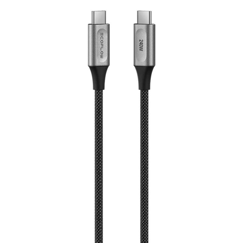 USB-C į USB-C kabelis EcoFlow RAPID Pro 1,8 m 240 W greitam įkrovimui ir energijos tiekimui