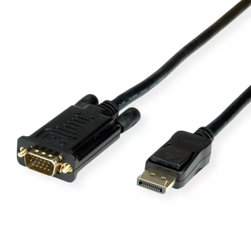 ROLINE 11.04.5970 vaizdo kabelis-adapteris 1 m VGA DisplayPort juodas (11.04.5970)