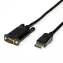 ROLINE 11.04.5970 vaizdo kabelis-adapteris 1 m VGA DisplayPort juodas (11.04.5970)