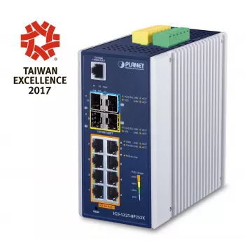 Valdomas L3 Gigabitinio Etherneto komutatorius PLANET IGS-5225-8P2S2X