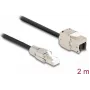 DeLOCK laido RJ45 kištuko lauko montavimas į Keystone modulio RJ45 lizdą Cat.6A 2 m