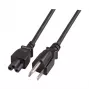 EFB-Elektronik maitinimo laidas USA/NEMA 5-15P - C5 180°, juodas, 1,8 m, SVT AWG18 x 3C Gamintojas: EFB Elektronik (EK497.1,8)