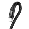 Baseus spyruoklinis laidas Lightning 1m 2A (juodas)