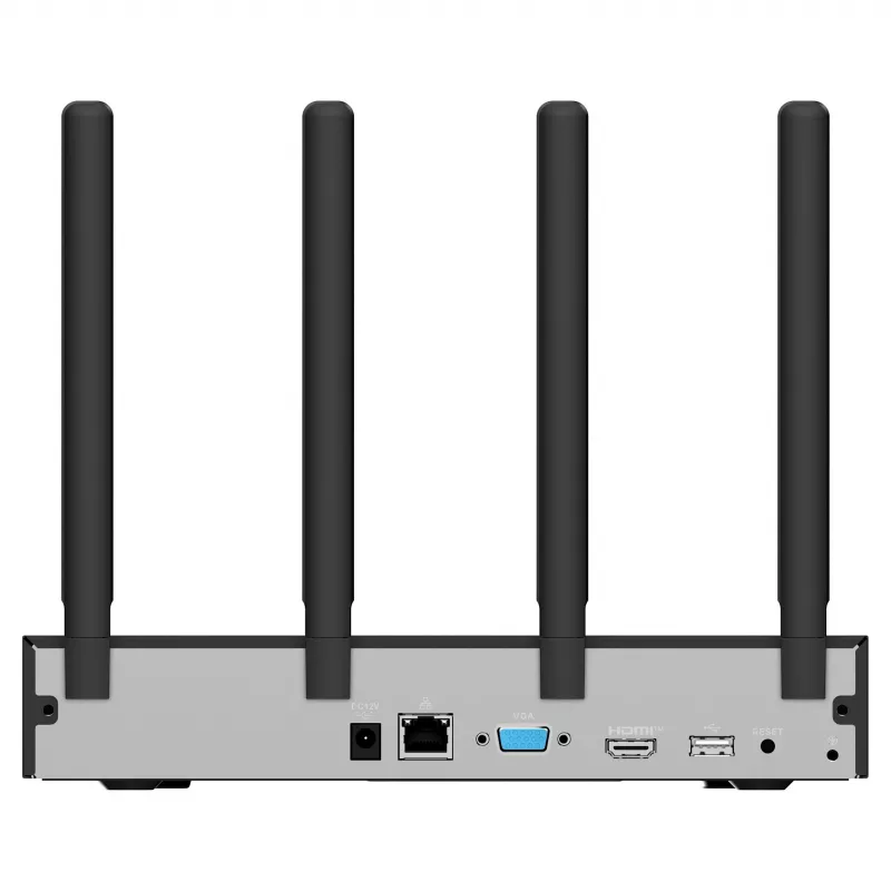 Tinklo vaizdo registratorius IMOU N118W juodas — 18 kanalų, 4 kan. atkūrimas, 3840×2160 maks., dviejų dažnių „Wi‑Fi“, SATA iki 16 TB