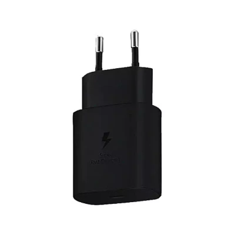 Įkroviklis Samsung EP-TA800N vidinis kintamosios srovės, USB-C 25 W, universalus, 100–240 V, juodas