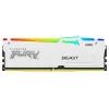 Kingston FURY Beast RGB KF552C40BWAK2-16 DDR5-5200 16GB (2x8GB) rinkinys, CL40, baltas