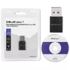 Belaidis mini USB Wi‑Fi adapteris QOLTEC 57007 — Vienos juostos 2,4 GHz, iki 150 Mbps, vidinė antena
