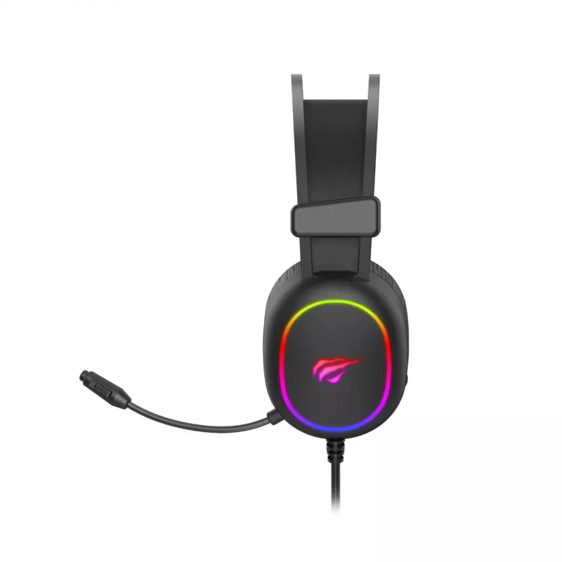 Havit GAMING HEADPHONE RGB Juoda 2016D ausinės, laidinės, galvos juostos