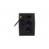 DIGITUS Line-Interactive UPS, 800VA/480W 12V/9Ah X1 baterija, 2x CEE 7/7 lizdai, RJ-11, LCD (DN-170064-LCD)