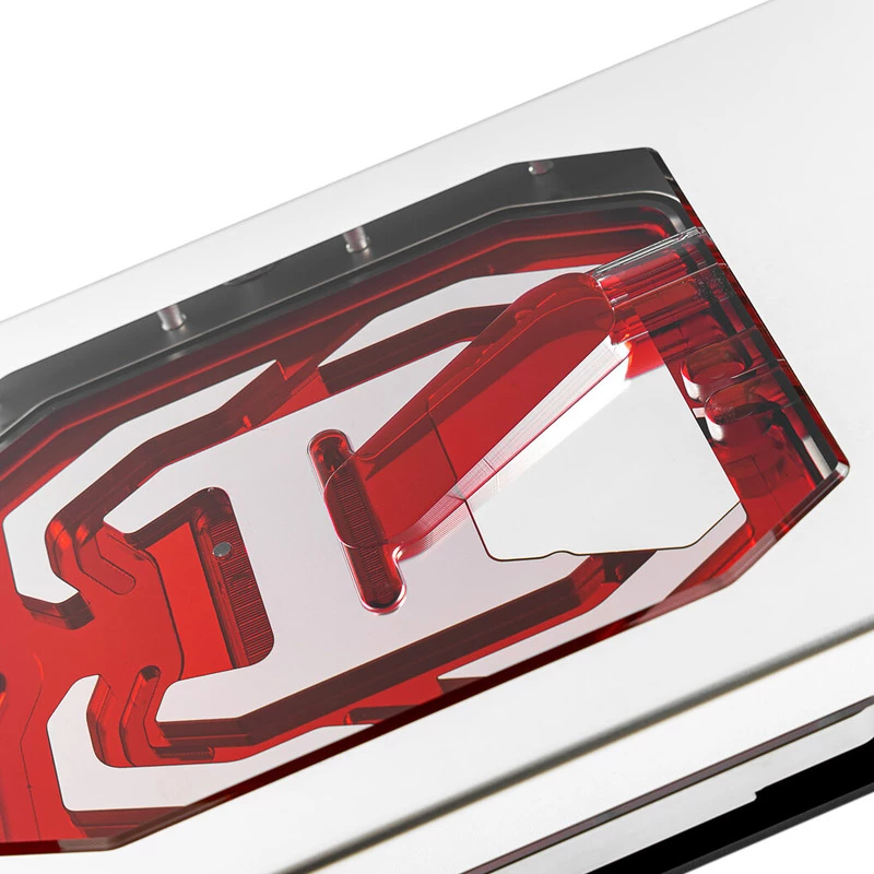 Watercool Heatkiller V Pro RTX 4090 FE ARGB GPU vandens blokas — Akrilo viršus, nikeliuota bazė