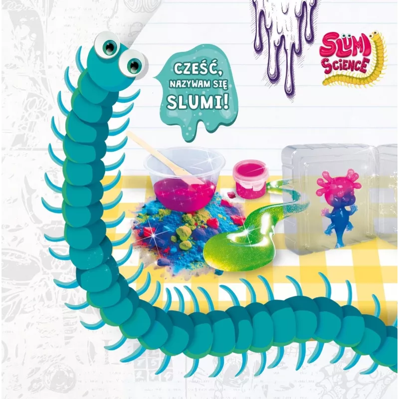 Rankinis spaustukas Liscianigiochi Slumi Science Axolotl modelis 304-PL110322 edukaciniam žaidimui