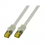 EFB-Elektronik RJ45 komutacinis kabelis Cat.6A S/FTP LSZHCat.7 neapdorotas kabelis pilkas 5m Gamintojas: EFB Elektronik (MK7001.5G)