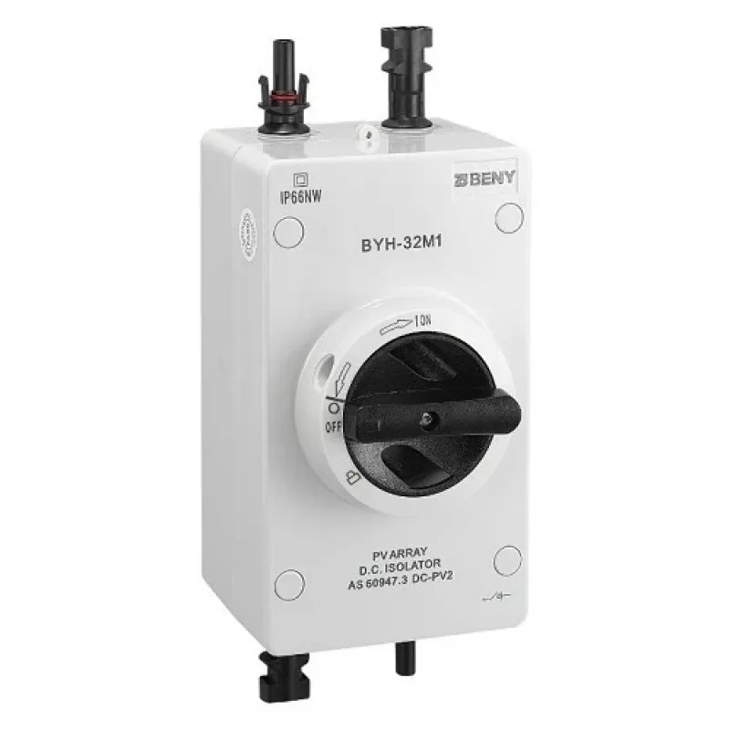 DC jungiklis 2P, 32A, 1000VDC, MC4, IP66