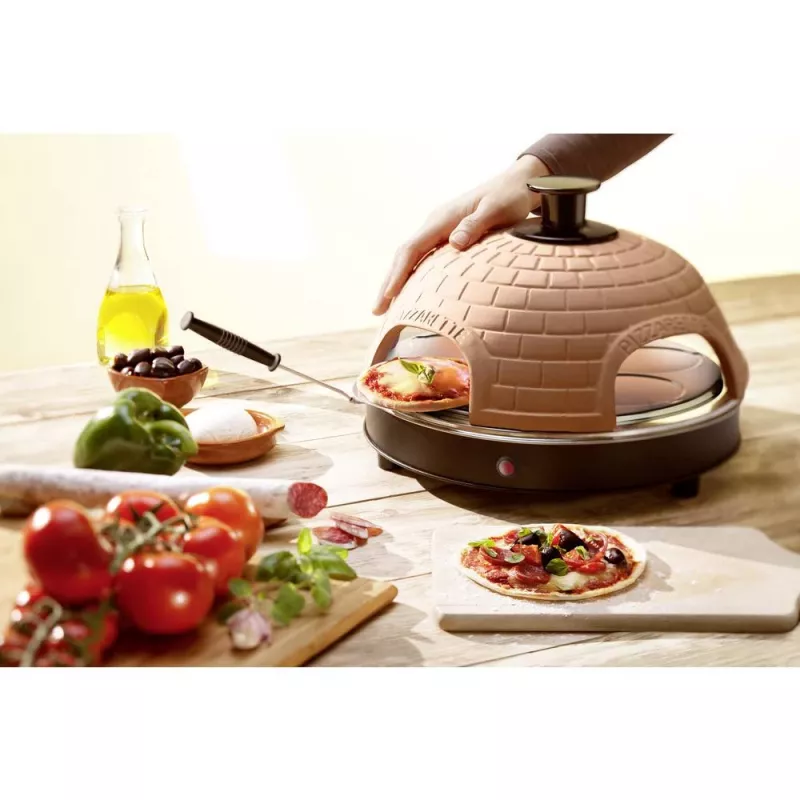 Picų keptuvas Emerio PO-115985 4 picoms 900 W juoda oranžinė