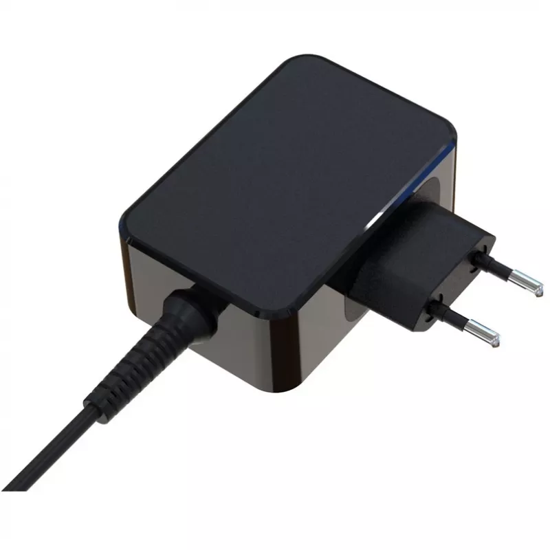 Mobiliojo įrenginio įkroviklis LC-Power LC-NB-GAN-65-C nešiojamam kompiuteriui, juodas, kintamoji srovė, skirtas naudoti patalpose