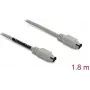 PS/2 laidas DELOCK 87235 — 6 kontaktų Mini‑DIN į 6 kontaktų Mini‑DIN, 1,8 m, smėlio spalvos
