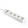 Išmanusis elektros lizdas Gembird TSL-PS-S4U-01-W 4 kintamosios srovės lizdai 3880 W balta