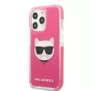 Karl Lagerfeld KLHCP13XTPECPI Iphone 13 Pro Max 6.7 kietas dėklas Fuchsia/FUSCHIA Choupette Head