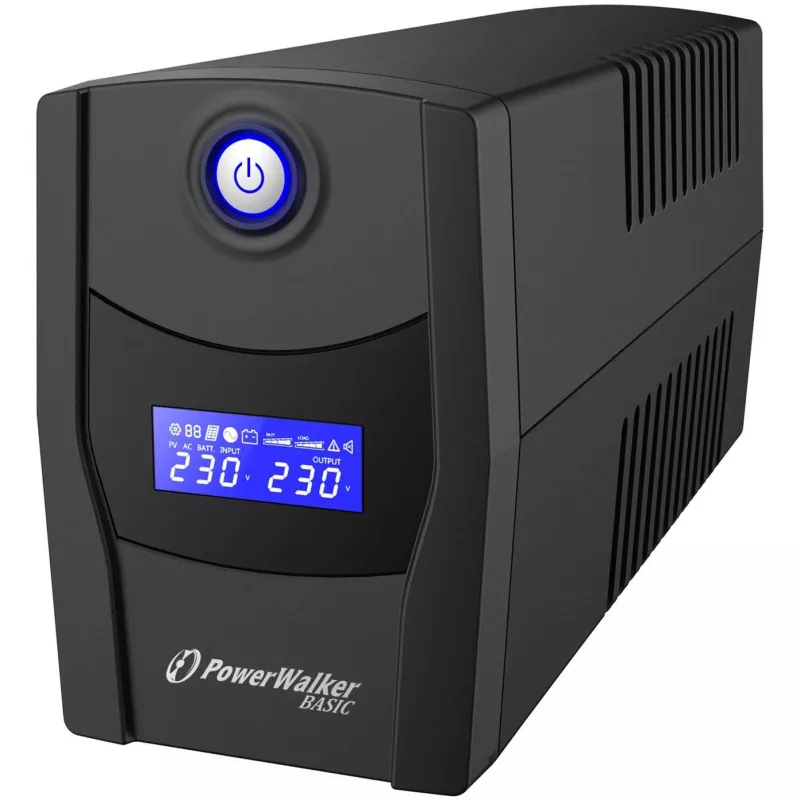 PowerWalker VI 800 STL Line-Interactive 800VA 2AC-Outputs Tower Juoda nepertraukiamo maitinimo šaltinis (UPS) (10121073)