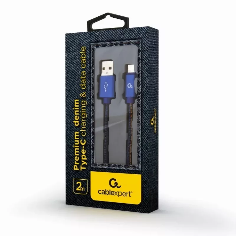 USB 2.0 laidas GEMBIRD USB A į USB C 2 m, 0,48 Gbit/s, 2,1 A, mėlynas