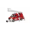 Gaisrinis automobilis BRUDER 02673 raudonas baltas ABS sintetika 4 metai