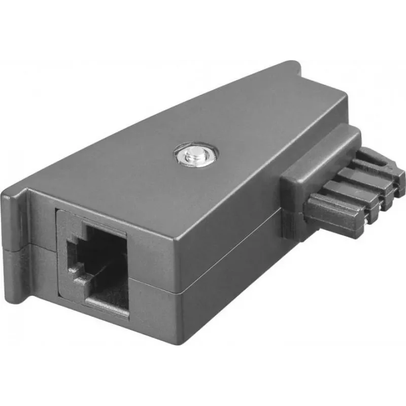 Goobay TAE adapteris, TAE-F kištukas > RJ45 lizdas (8P2C), pilkas (45736)