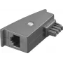 Goobay TAE adapteris, TAE-F kištukas > RJ45 lizdas (8P2C), pilkas (45736)