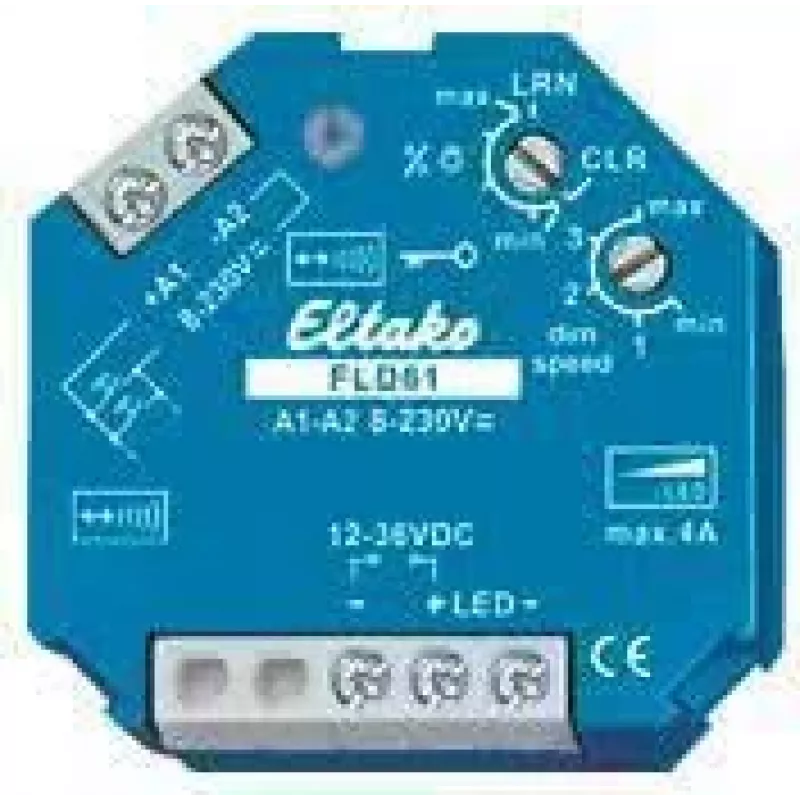ELTAKO FLD61 belaidis aktuatorius PWM-LED-dimmerio jungiklis (30100837)