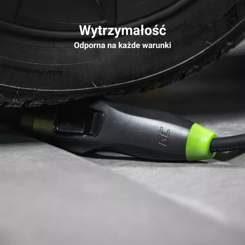 Green Cell Habu EVGC01 Mobilus EV įkroviklis elektromobiliams 11 kW 7 m Type 2 CEE Wallbox Juoda