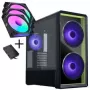 Lian Li LANCOOL 217 INF PC korpuso rinkinys + 3x UNI FAN SL-INF 120 Reverse Blade ventiliatorius - juodas