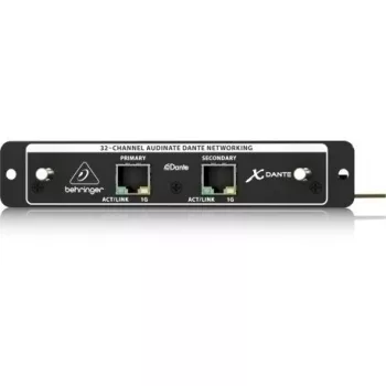 Plėtotės kortelė Behringer X-DANTE, skirta X32 — Dante tinklo garsas, 32 kanalai