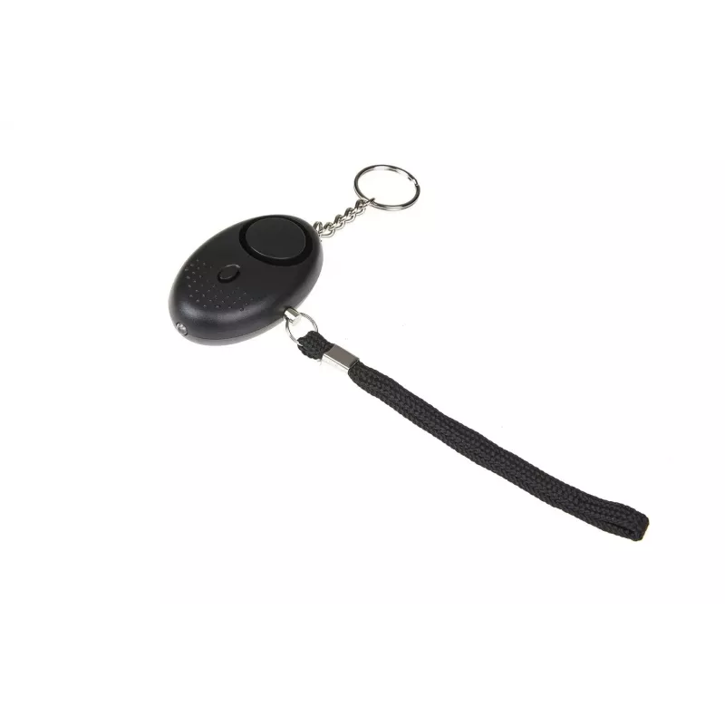 Asmeninis signalizatorius GUARD YC-003-BL — 120 dB, LED žibintuvėlis, LR41 baterijos, nešiojamas saugos įrenginys