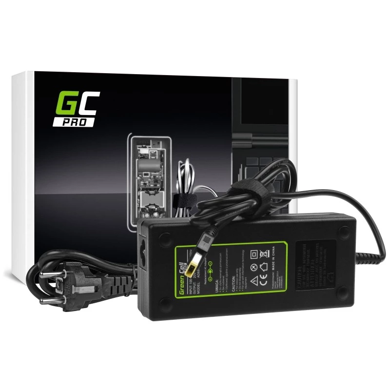 Maitinimo adapteris Green Cell AD68P 135 W AC-to-DC 20 V 6.75 A Vidinis Juodas