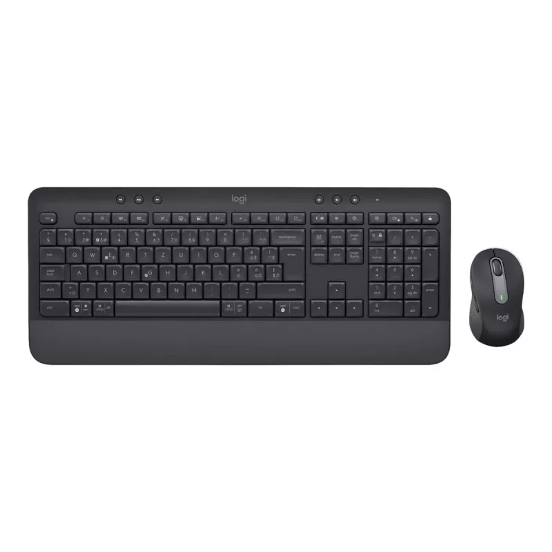 Logitech Signature MK650 Combo verslui belgiškas pilno dydžio belaidis klaviatūros ir pelės rinkinys