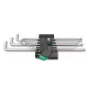 Wera 950/9 Hex-Plus 4 L-raktų rinkinys, metrinis, chromuotas