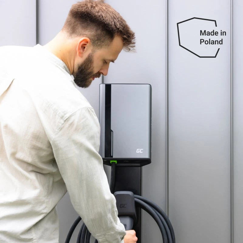 Wallbox Green Cell GC EVGC021B2250 3.6-22 KW 5m NFC pilka aliuminis