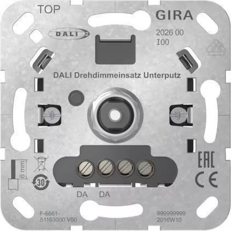 GIRA 202600 DALI Drehdimmeins.UP Insert (202600)