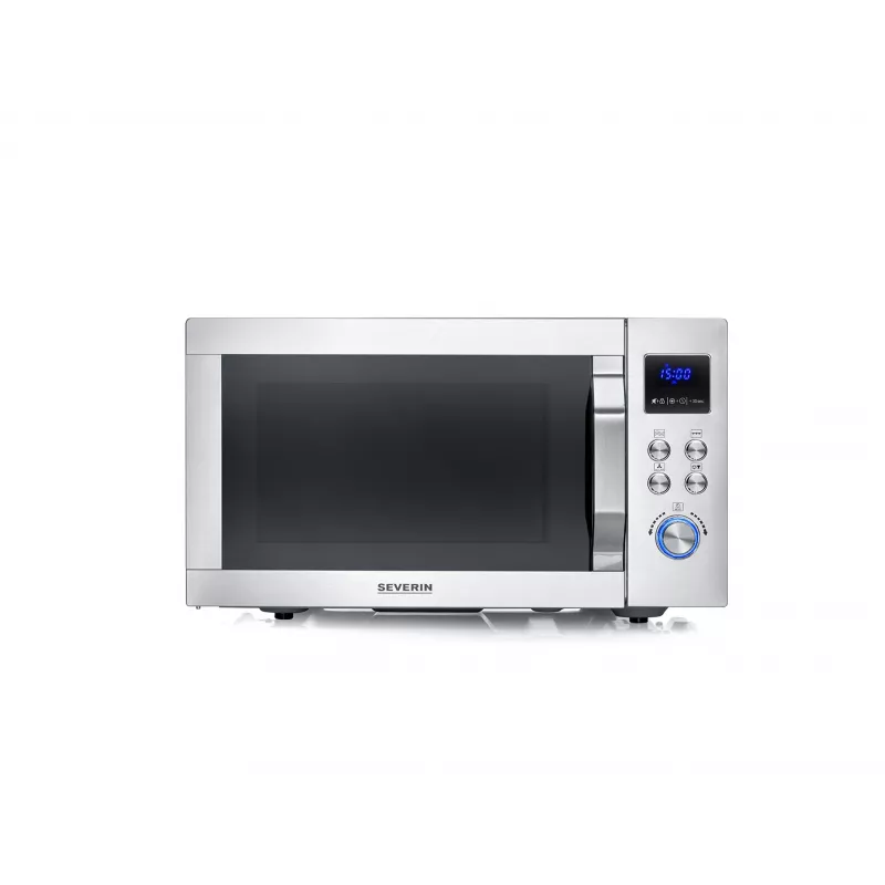 Kombinuota mikrobangų krosnelė SEVERIN MW 7918, pastatoma, 25 l, 900 W, LED ekranas, sidabrinė