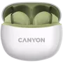 CANYON į ausis įdedamos ausinės TWS-5, žalia Bluetooth 5.3, lietimui jautrus valdymas, įkrovimo įvestis: USB-C