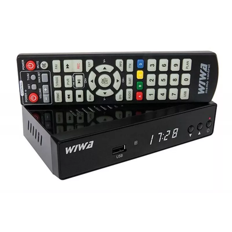 TV imtuvas WIWA H.265 MAXX — DVB-T / DVB-T2 skaitmeninis derintuvas su H.265 (HEVC) palaikymu