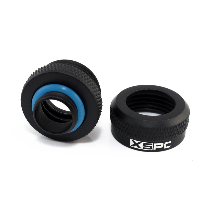 XSPC Connector G1/4 į 14 mm kietąją žarnelę, juoda matinė – 8 vnt.