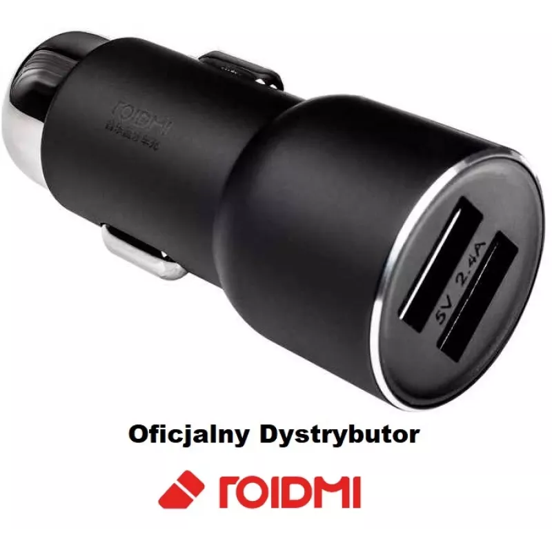 Roidmi 3S automobilinis įkroviklis su FM siųstuvu, Bluetooth, juodos spalvos